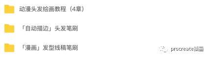 图片[3]-黑科技空心描边头发procreate笔刷+男女发型procreate笔刷【0352】-procreatechahua
