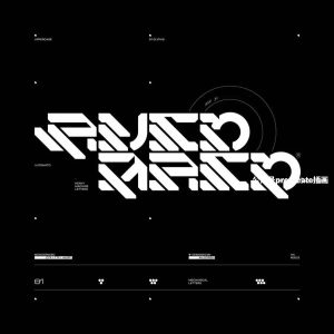 未来主义机甲机器形状的英文装饰字体【0809】-procreatechahua