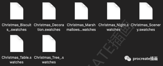 图片[7]-圣诞水彩Procreate笔刷+色卡【0366】-procreatechahua
