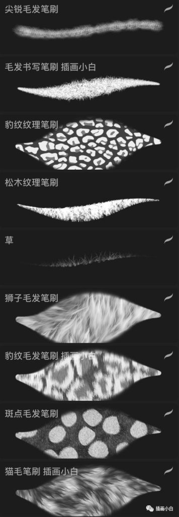 图片[2]-逼真动物毛发procreate笔刷【0072】-procreatechahua