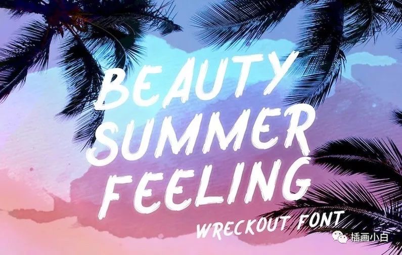 图片[2]-充满艺术感的英文手写装饰字体【0079】-procreatechahua