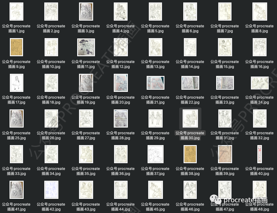 图片[7]-麻手上下插画集线稿146p+线稿164p+涂鸦本50p【0438】-procreatechahua