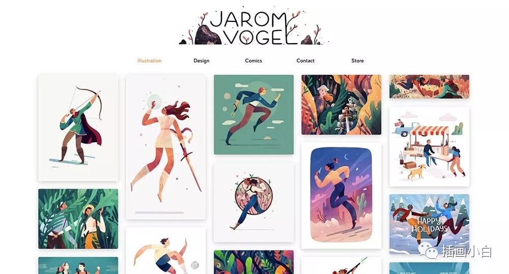 图片[2]-插画师Jarom Vogel 的ipad绘画视频+作品集+微动态视频+大神自制色卡【0081】-procreatechahua