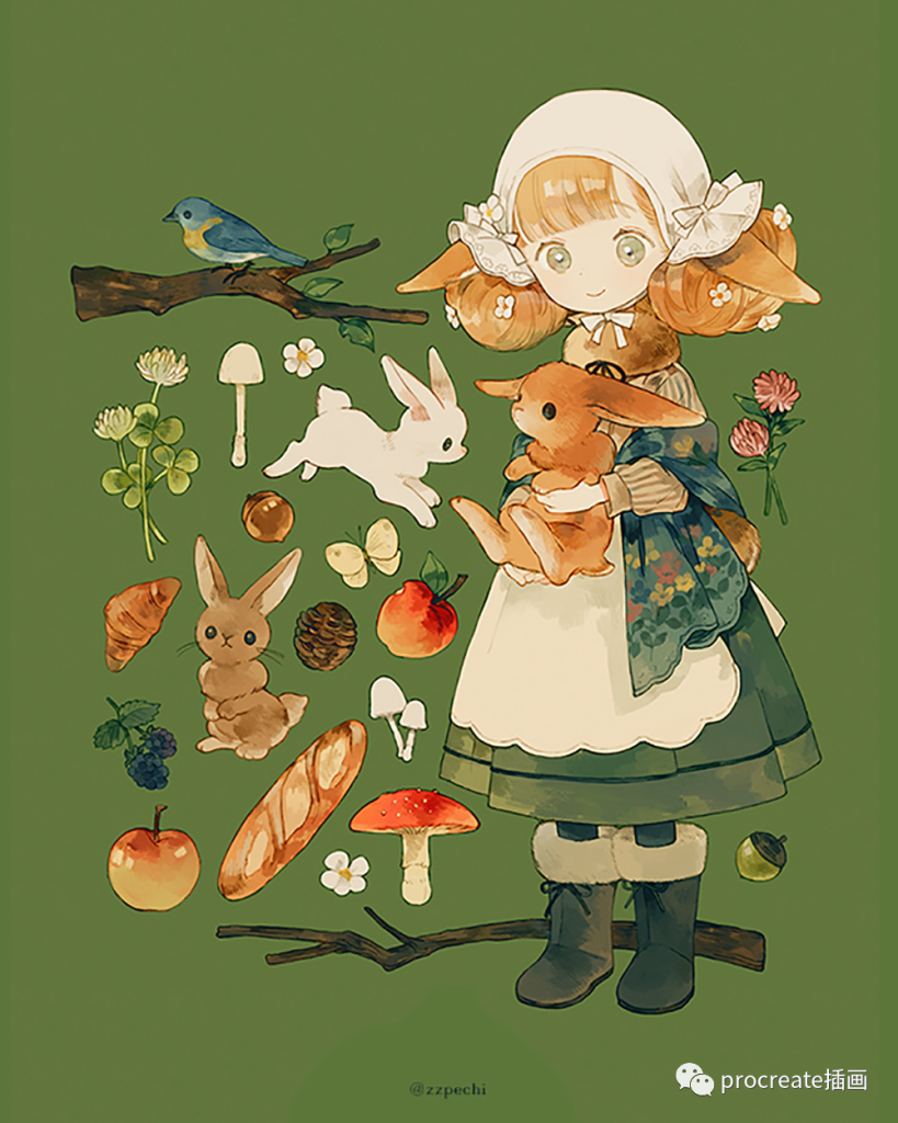 图片[6]-小清新少女插画集83P【0512】-procreatechahua