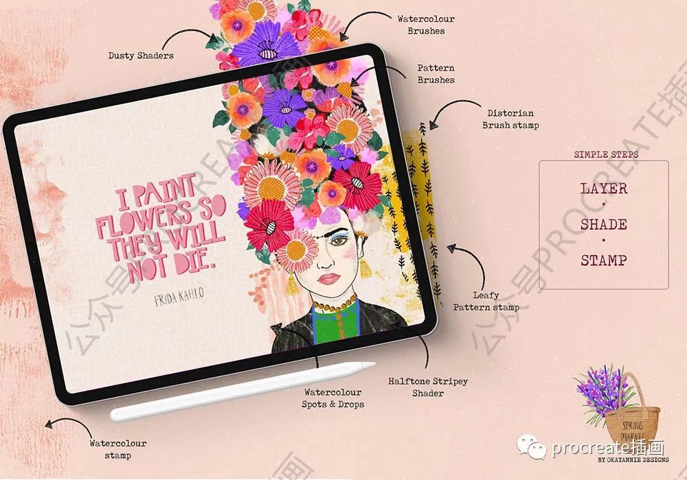 图片[11]-春季绘画纹理Procreate笔刷【0445】-procreatechahua