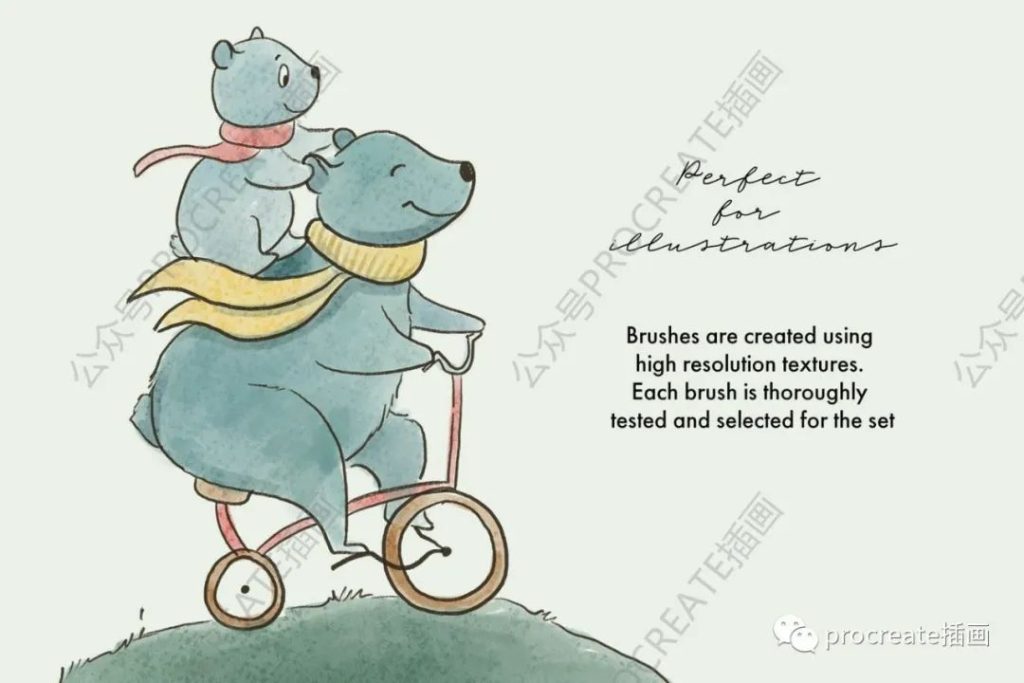 图片[15]-水彩绘画视频+水彩作品集+肌理procreate笔刷套装【0273】-procreatechahua