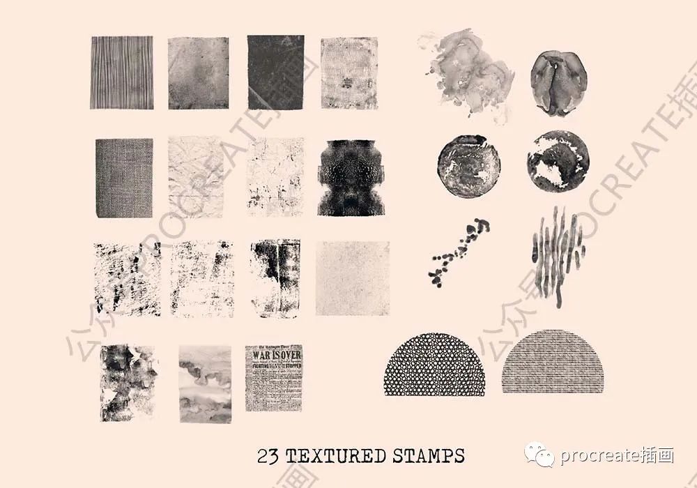 图片[12]-春季绘画纹理Procreate笔刷【0445】-procreatechahua