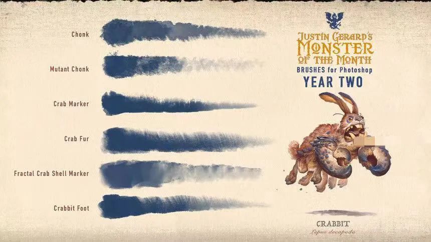 图片[12]-Justin Gerard出品的CG怪兽怪物插画ps笔刷【0558】-procreatechahua