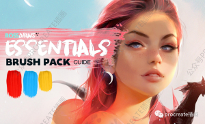 插画师RossDraws常用的ps人像插画笔刷【0414】-procreatechahua