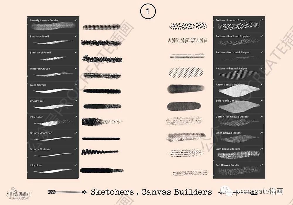 图片[13]-春季绘画纹理Procreate笔刷【0445】-procreatechahua