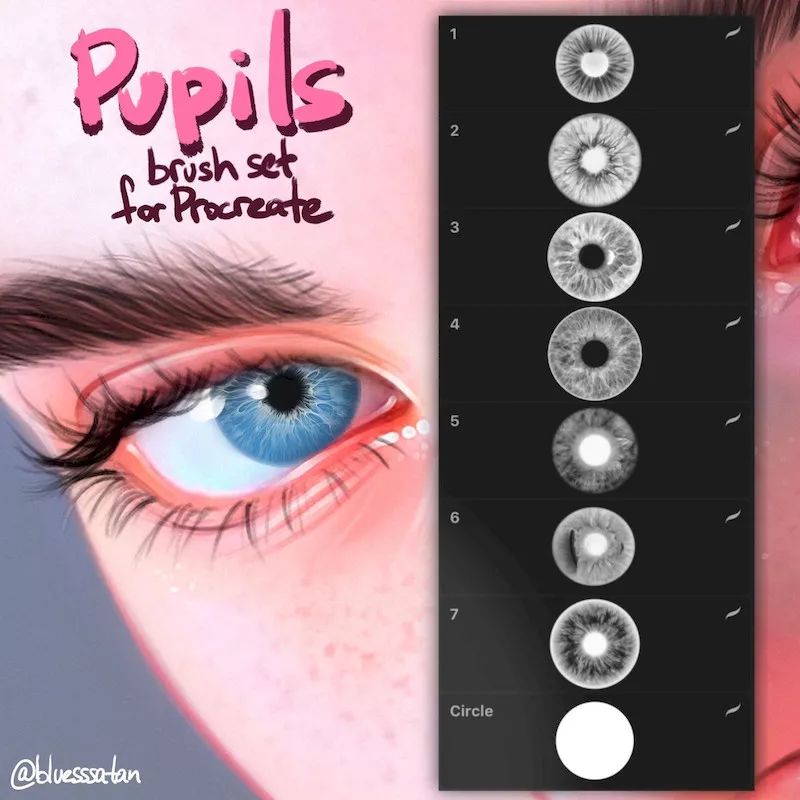 图片[13]-ins大神bluesssataninsins的12套人像procreate笔刷【0024】-procreatechahua