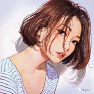 水彩森女插画教程含五官详细刻画教程【0113】-procreatechahua