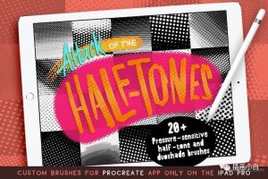 漫画创作专用的Procreate半色调笔刷【0114】-procreatechahua