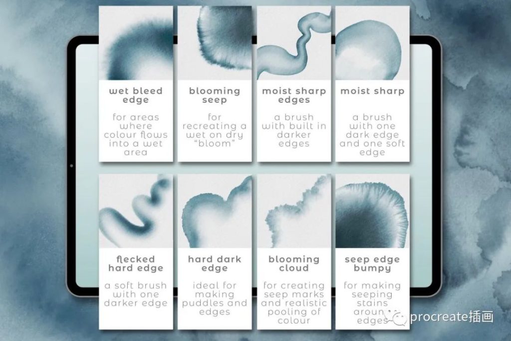 图片[14]-68款完美质感水彩procreate笔刷【0222】-procreatechahua