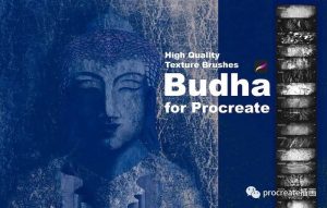 16款复古褶皱做旧纹理效果的Procreate笔刷【0131】-procreatechahua