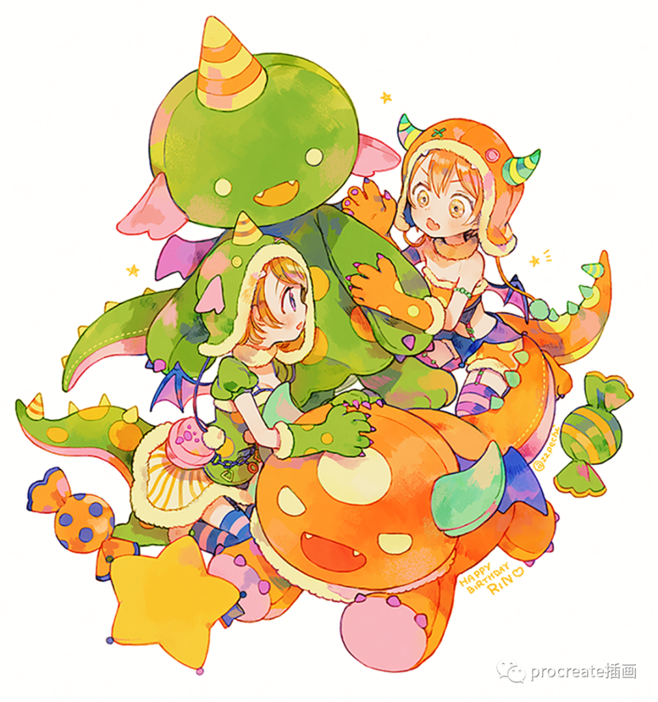 图片[4]-小清新少女插画集83P【0512】-procreatechahua