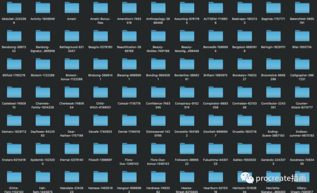 图片[19]-210款漂亮的英文字体素材打包大集合【0523】-procreatechahua