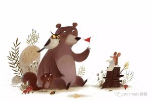 水彩风儿童ps插画教程+笔刷+参考资料【0153】-procreatechahua