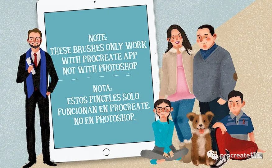 图片[1]-一套涂抹颗粒噪点肌理效果的Procreate笔刷【0157】-procreatechahua