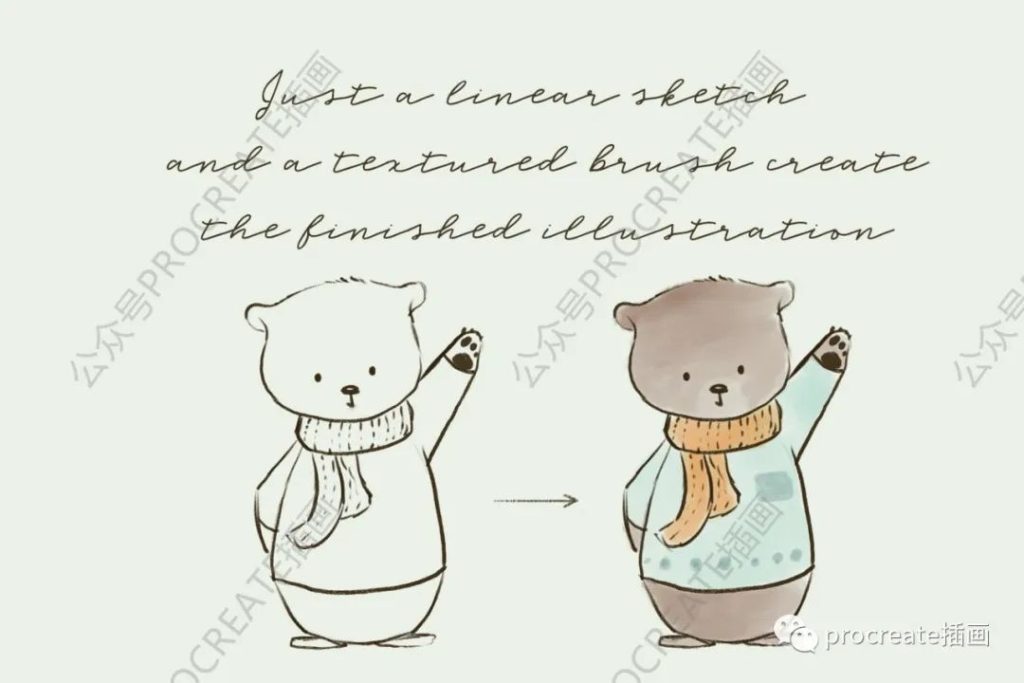 图片[18]-水彩绘画视频+水彩作品集+肌理procreate笔刷套装【0273】-procreatechahua