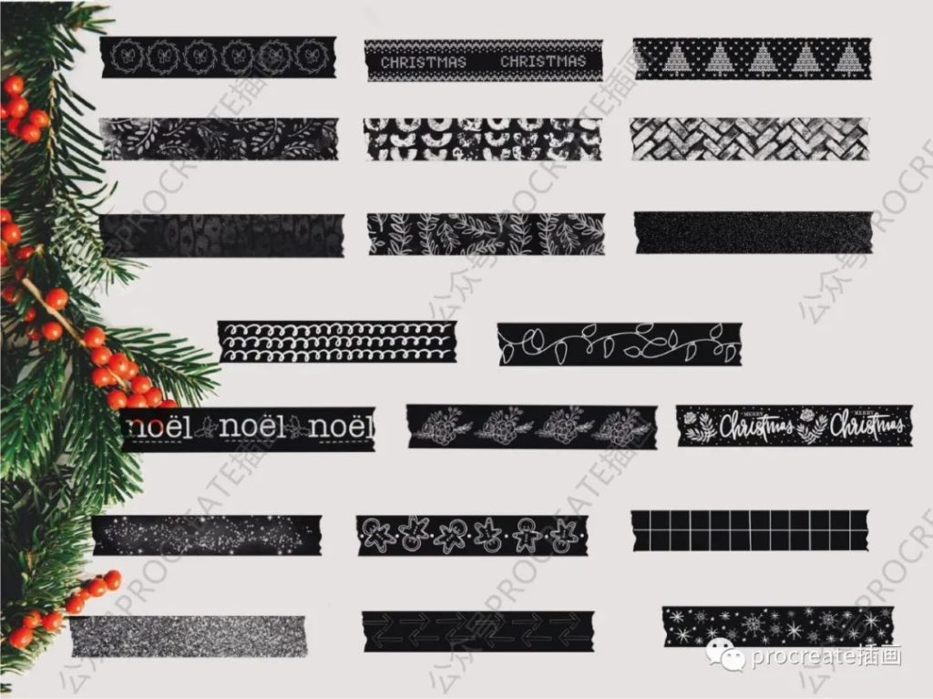 图片[17]-200+款装饰纸胶带procreate笔刷【0388】-procreatechahua