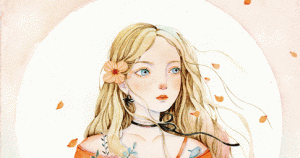 清新少女水彩插画手绘教程【0295】-procreatechahua