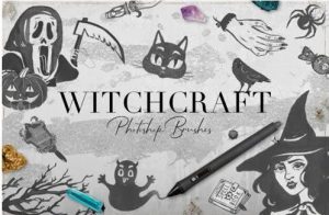 75款魔法女巫ps笔刷【0171】-procreatechahua