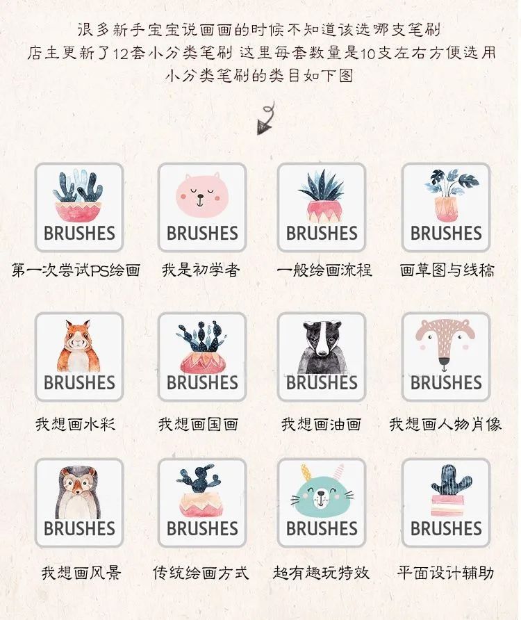 图片[1]-500款photoshop板绘插画笔刷(含安装教程)【0188】-procreatechahua