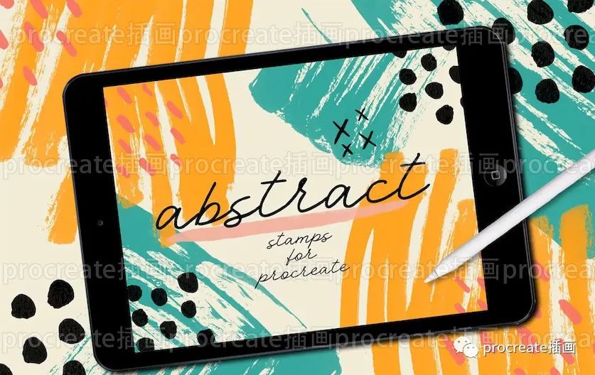 图片[3]-抽象图形的procreate印章笔刷【0120】-procreatechahua