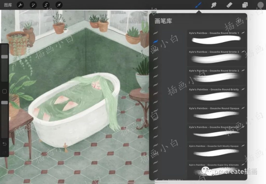 图片[3]-全套Taryn大神复古插画套装（procreate笔刷+色卡+作品集）【0122】-procreatechahua