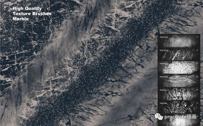 图片[3]-16款复古褶皱做旧纹理效果的Procreate笔刷【0131】-procreatechahua