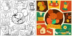 Q版欧美扁平风插画教程+Q版人物辅助线procreate笔刷【0132】-procreatechahua