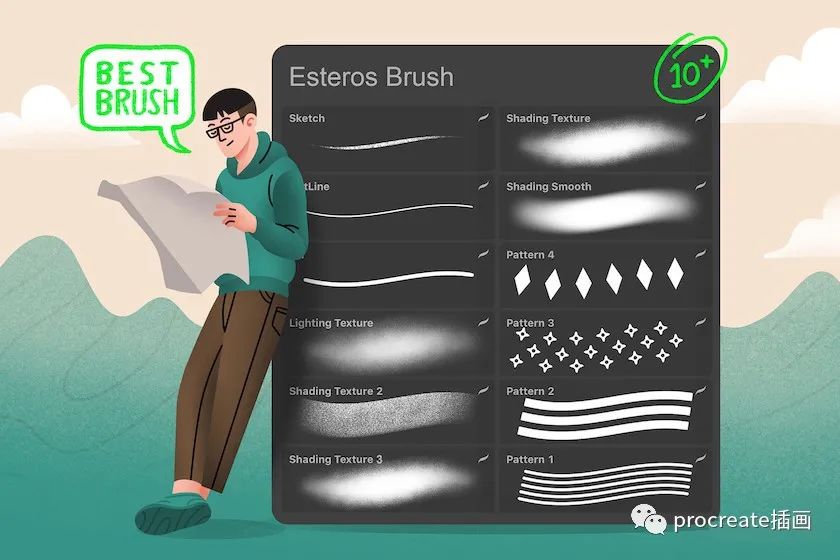 图片[3]-12款时尚插画设计专用的Procreate笔刷【0158】-procreatechahua