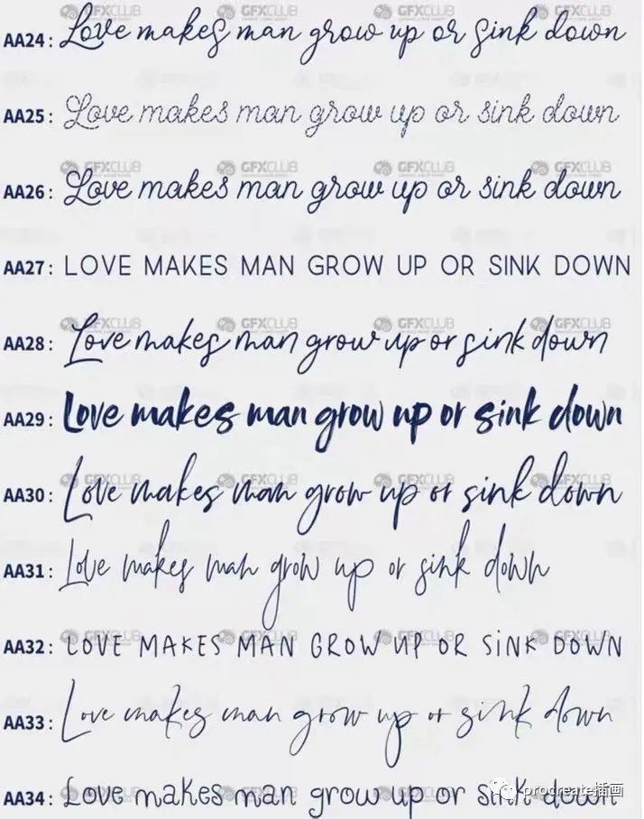 图片[2]-8套212款精选procreate专用中英文字体【0169】-procreatechahua