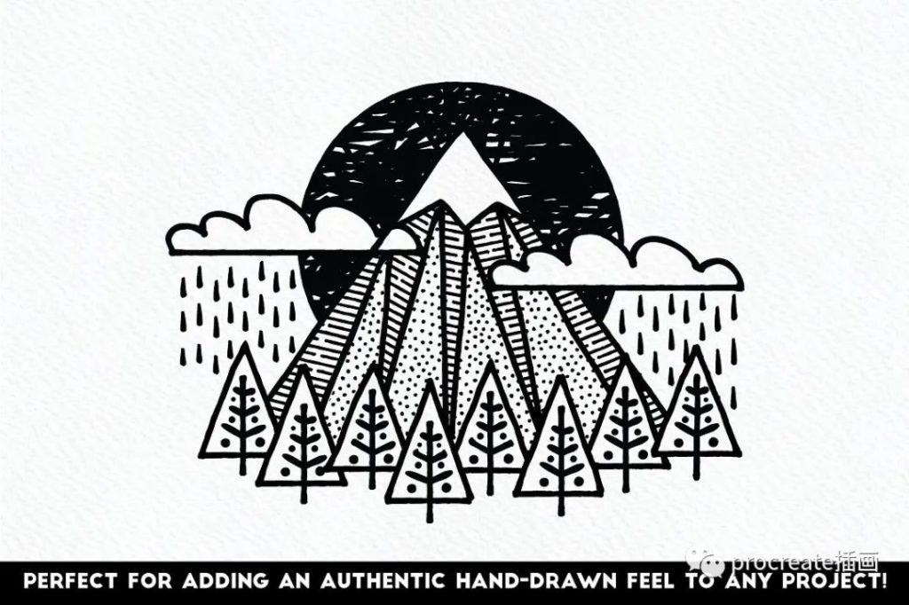 图片[3]-素描线条纹理AI笔刷【0172】-procreatechahua