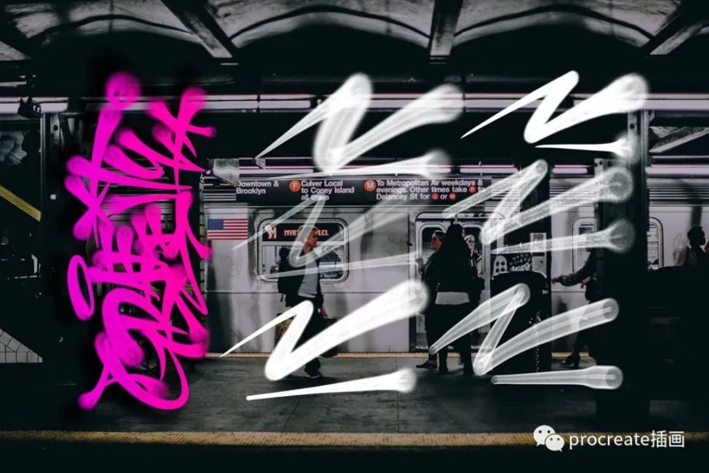 图片[3]-procreate专用的街头涂鸦风格ipad笔刷套装【0191】-procreatechahua