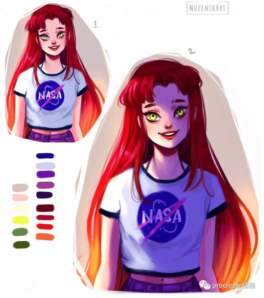 图片[6]-欧美风人像厚涂ipad教程+笔刷+作品集【0211】-procreatechahua