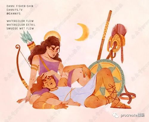 图片[4]-MaxPack大神最新75款procreate水彩笔刷【0254】-procreatechahua