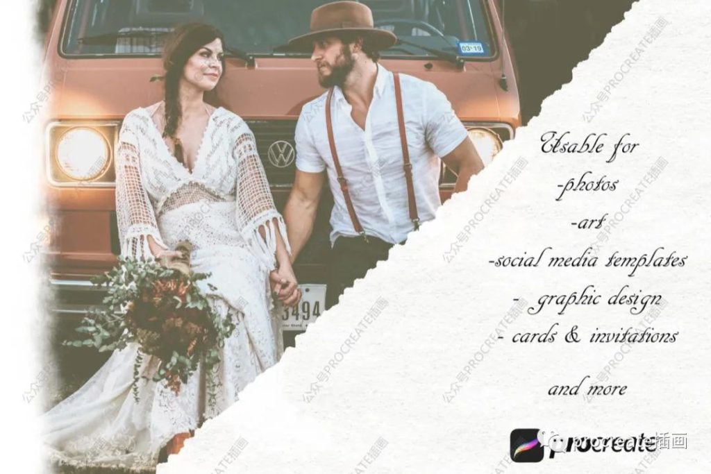 图片[3]-撕纸纹理Procreate笔刷套装【0272】-procreatechahua