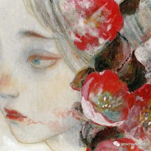 古风岩彩绘画教程【0277】-procreatechahua