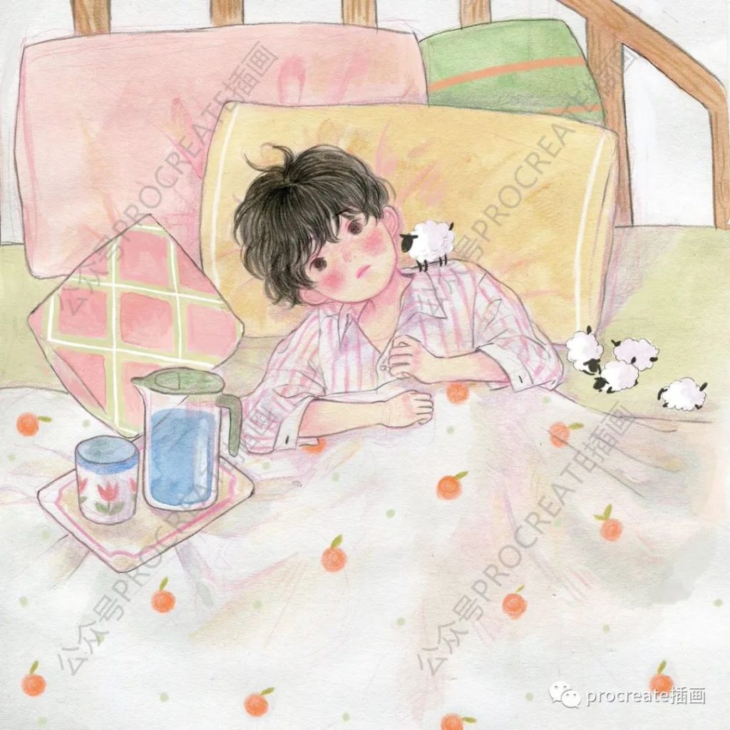 图片[3]-清新彩铅童真插画图片素材200+张+超逼真彩铅质感procreate笔刷+5张纹理纸【0284】-procreatechahua