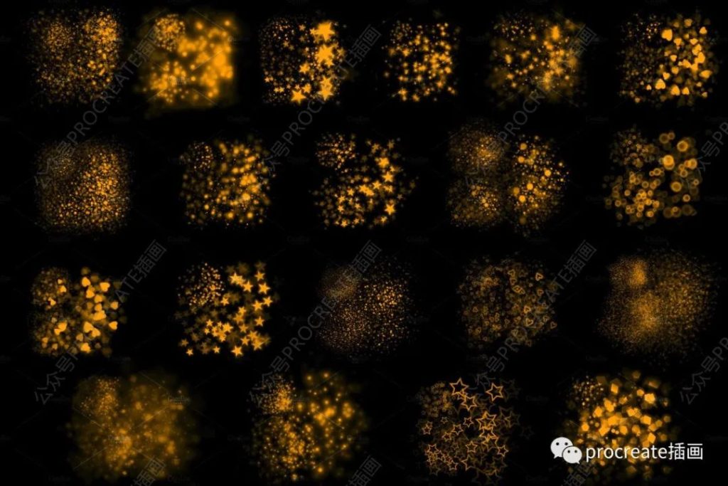 图片[3]-适用于Procreate的20个脸部化妆发光粒子笔【0305】-procreatechahua