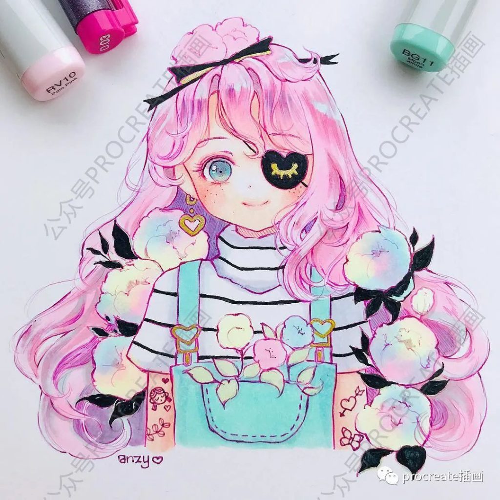 图片[3]-马克笔插画临摹素材190+张+马克笔质感ps笔刷【0307】-procreatechahua