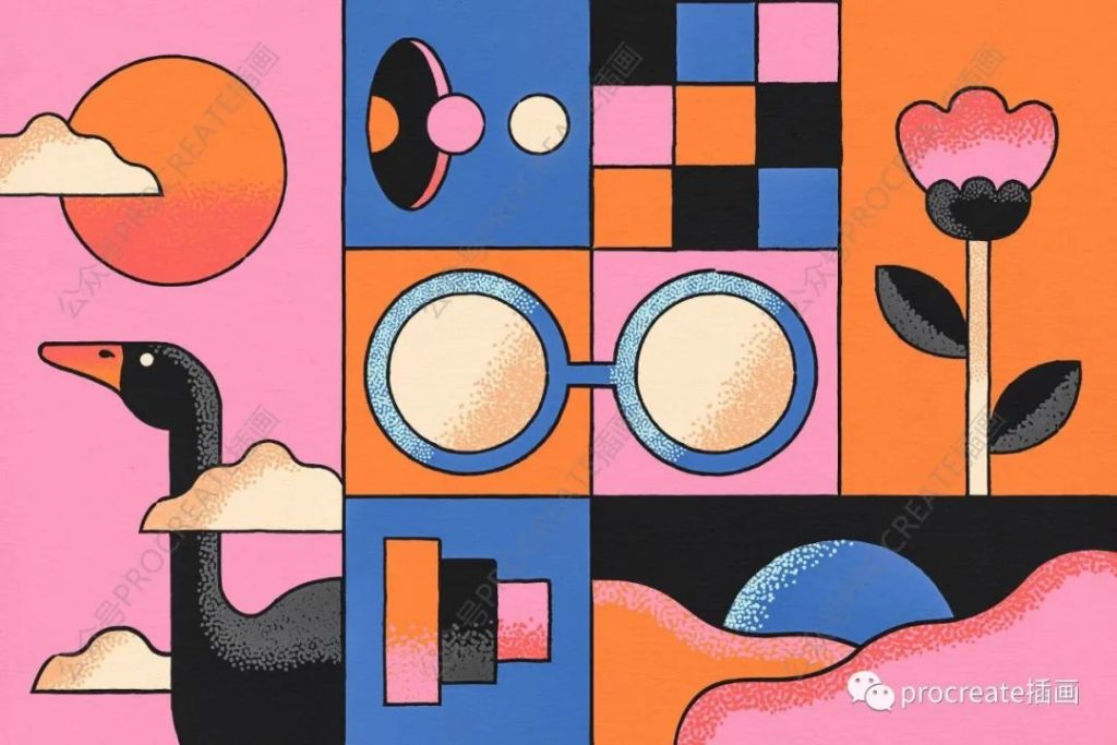 图片[3]-复古波普艺术风格的ai点阵笔刷【0308】-procreatechahua