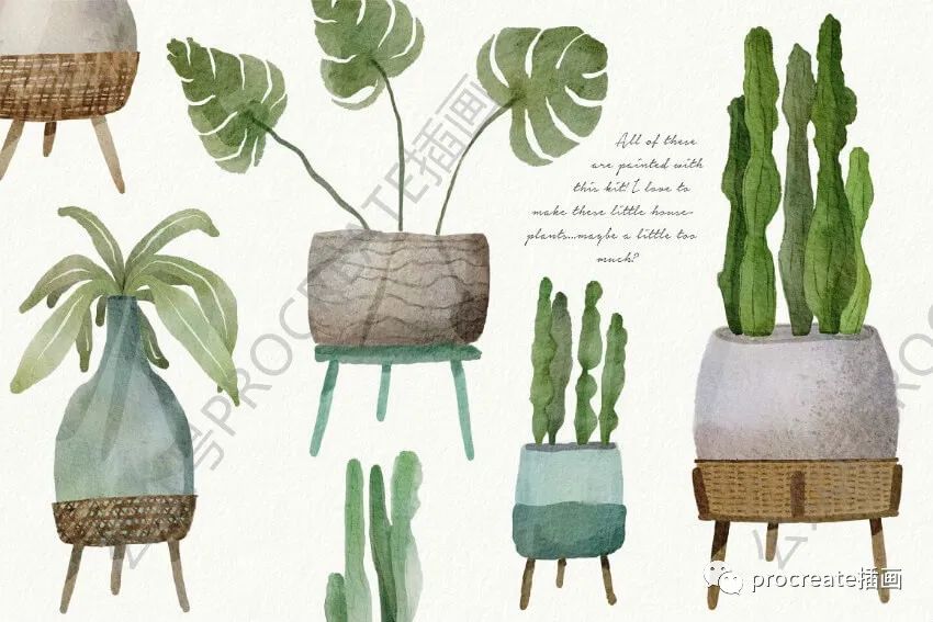 图片[3]-12款精致水彩水粉procreate笔刷【0340】-procreatechahua