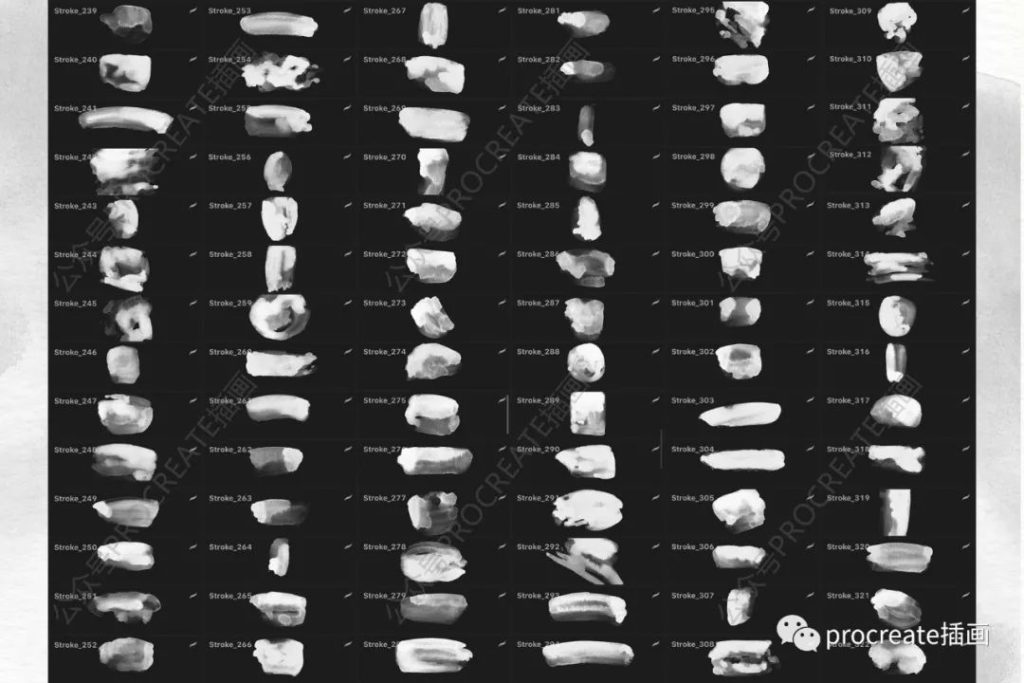 图片[3]-457款水彩印章procreate笔刷【0364】-procreatechahua