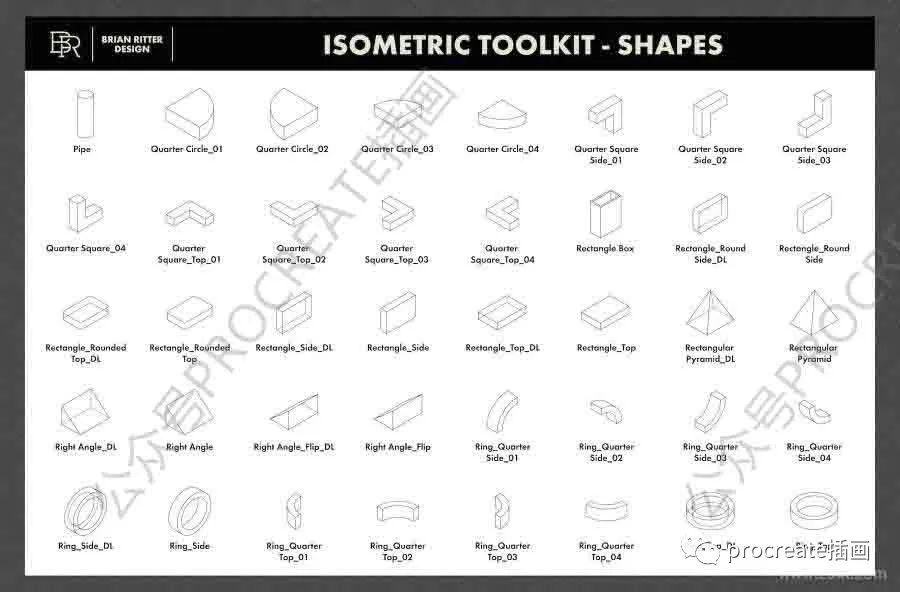 图片[3]-一套320款2.5D图案procreate笔刷【0376】-procreatechahua