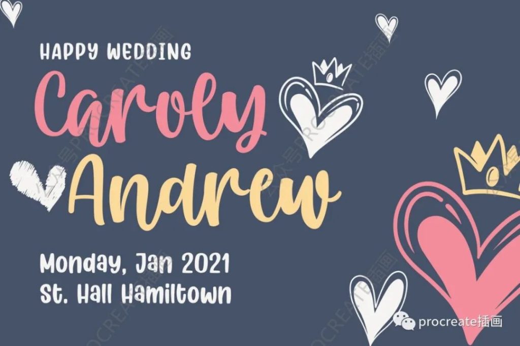 图片[3]-各种各样情人节爱心图形 Procreate 笔刷【0407】-procreatechahua