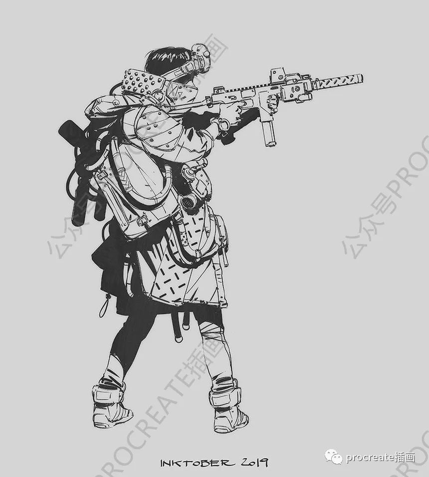 图片[2]-14款专业漫画插画的Photoshop墨水笔刷【0417】-procreatechahua