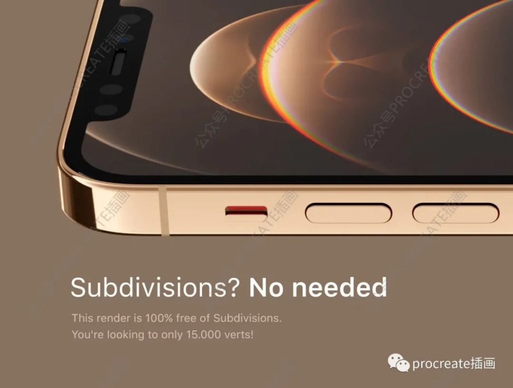 图片[3]-blender格式的金色iPhone 12 pro手机3d模型【0423】-procreatechahua